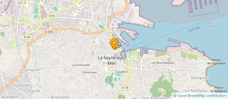 localisation de l'entreprise LIGUE SUD PROVENCE ALPES COTE D'AZUR DE VOILE  LA SEYNE-SUR-MER