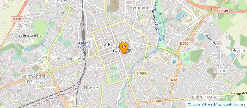 localisation de l'entreprise LIGUE TENNIS DES PAYS DE LOIRE à LA ROCHE-SUR-YON