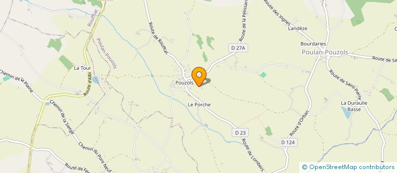 localisation de l'entreprise LIGUE WARGAME  POULAN-POUZOLS