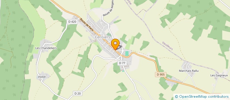 localisation de l'entreprise LIHAIR  CERISIERS