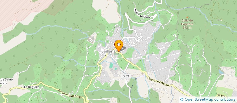 localisation de l'entreprise LIISAB  SEILLANS