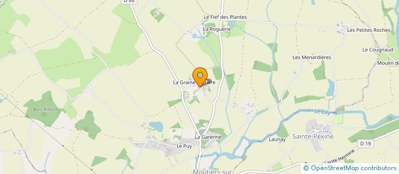 localisation de l'entreprise LIJATECH à MOUTIERS-SUR-LE-LAY