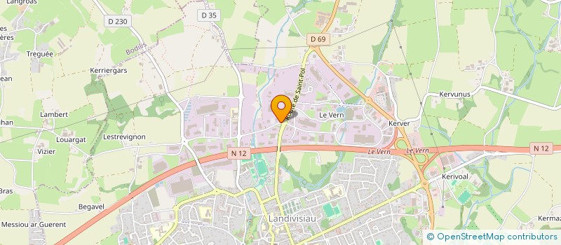 localisation de l'entreprise LIJOUR MARIE-HELENE  LANDIVISIAU