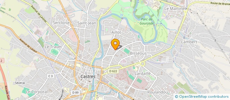 localisation de l'entreprise LIJUTE  CASTRES