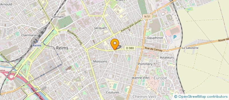 localisation de l'entreprise LIKE TENDANCES  REIMS