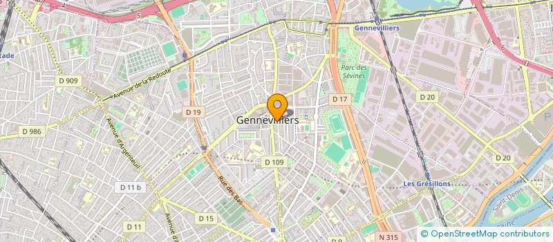 localisation de l'entreprise LIL'ARTS AUDIOVISUELS  GENNEVILLIERS