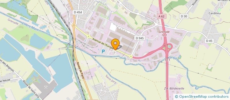 localisation de l'entreprise LIL'O DESIGN  CASTELNAU-D'ESTRETEFONDS