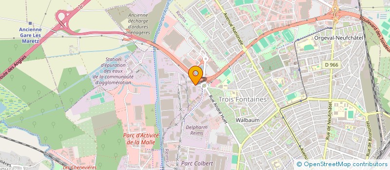 localisation de l'entreprise LILA.1  REIMS