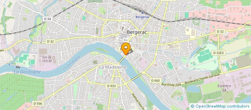 localisation de l'entreprise LILA 24 à BERGERAC