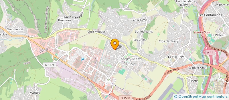 localisation de l'entreprise LILA  EPAGNY METZ-TESSY