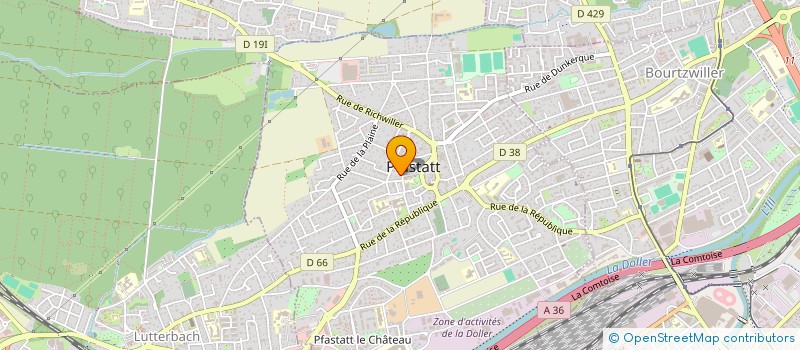 localisation de l'entreprise LILA  MULHOUSE