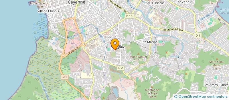 localisation de l'entreprise LILA  CAYENNE