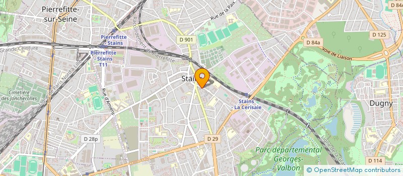 localisation de l'entreprise LILA BEL à STAINS