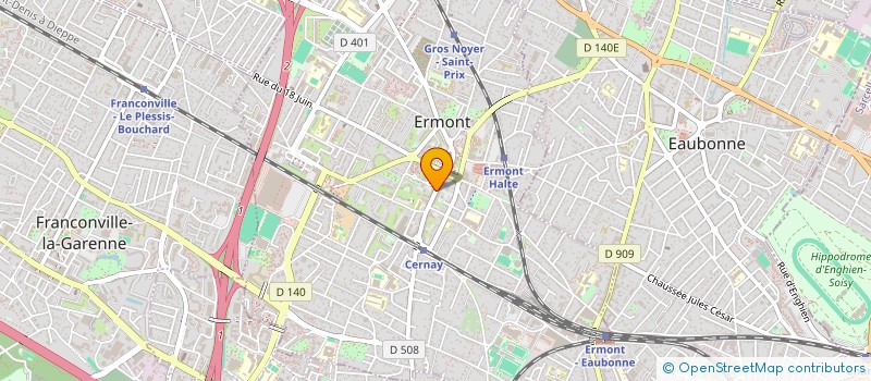 localisation de l'entreprise LILA COIFFURE  ERMONT