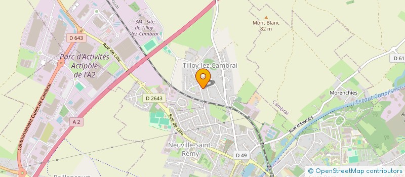 localisation de l'entreprise LILA GABRIEL  TILLOY-LEZ-CAMBRAI