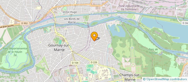 localisation de l'entreprise LILA IMMO  CHAMPS-SUR-MARNE