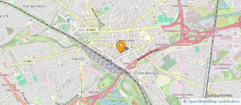 localisation de l'entreprise LILA INVEST  LENS