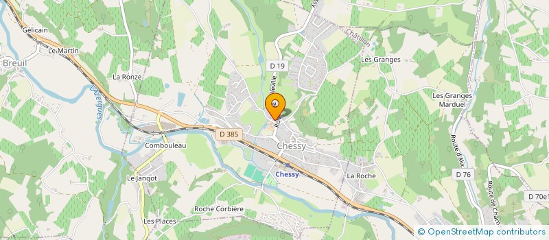 localisation de l'entreprise LILA PAYSAGE  CHESSY