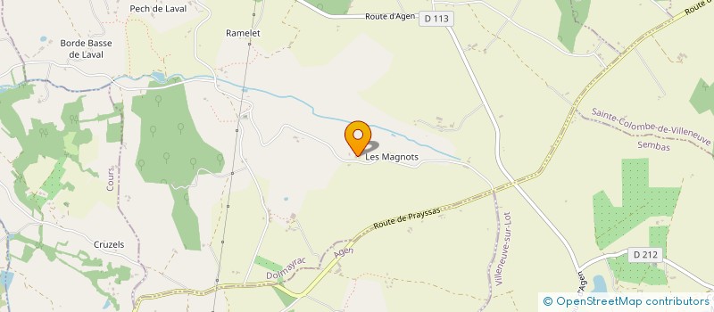 localisation de l'entreprise LILACINE  SAINTE LIVRADE SUR LOT