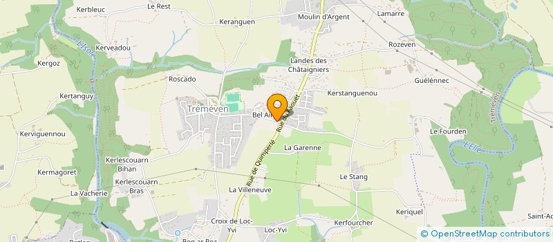 localisation de l'entreprise LILALILOU à TREMEVEN