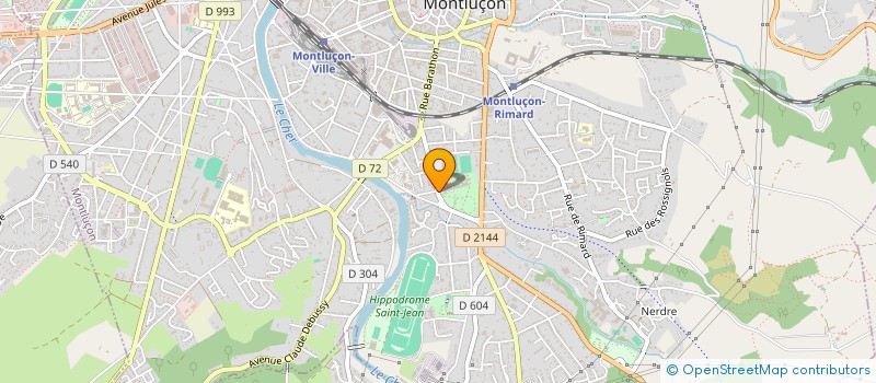localisation de l'entreprise LILANANDA à MONTLUCON
