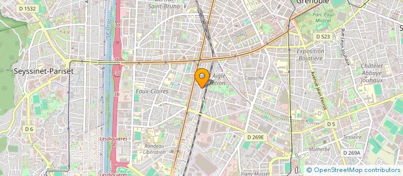 localisation de l'entreprise LILAPOEM à GRENOBLE