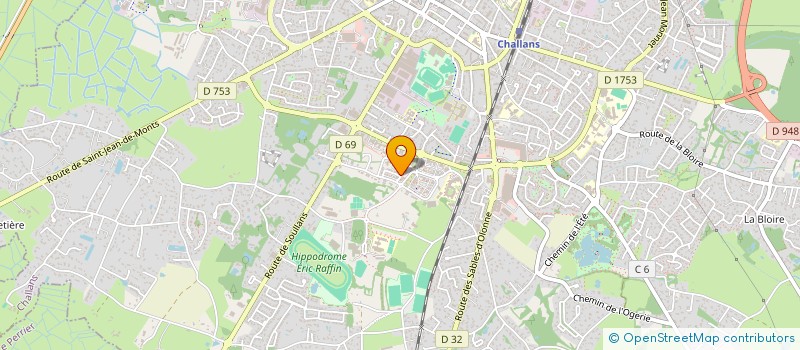 localisation de l'entreprise LILAROSE à CHALLANS