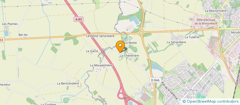 localisation de l'entreprise LILAS 2 à MONTAIGU-VENDEE
