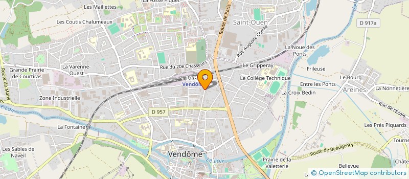 localisation de l'entreprise LILAS 2000  VENDOME