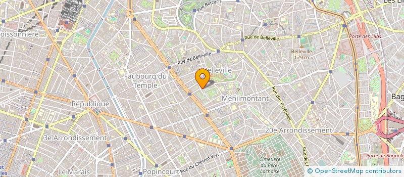 localisation de l'entreprise LILAS  PARIS