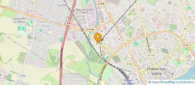 localisation de l'entreprise LILAS à CHALON-SUR-SAONE