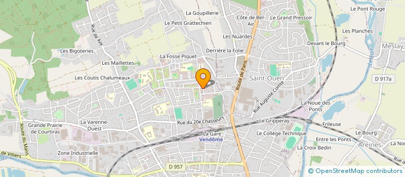 localisation de l'entreprise LILAS  VENDOME