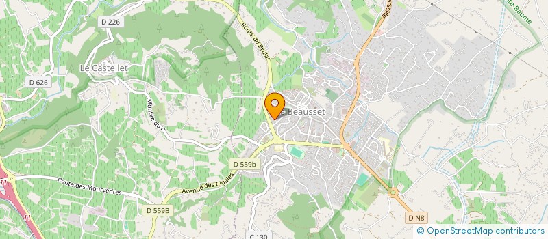 localisation de l'entreprise LILAS  LE BEAUSSET