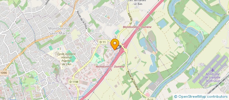 localisation de l'entreprise LILAS  MONTBONNOT-SAINT-MARTIN