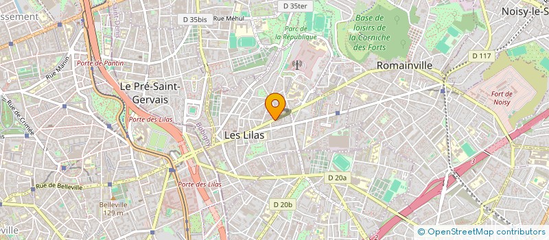 localisation de l'entreprise LILAS 5 à LES LILAS