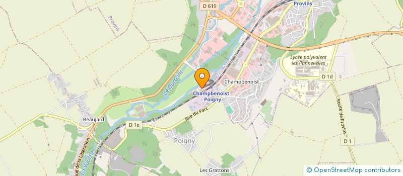 localisation de l'entreprise LILAS à POIGNY