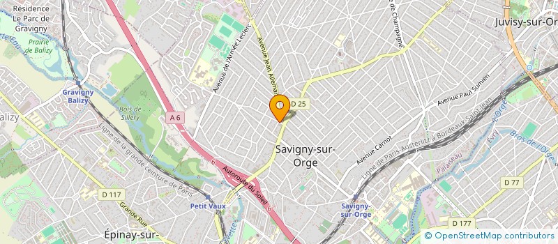 localisation de l'entreprise LILAS  SAVIGNY-SUR-ORGE