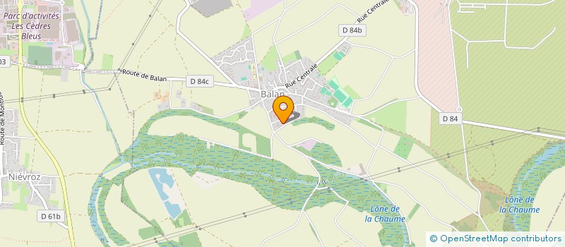 localisation de l'entreprise LILAS à BALAN