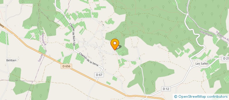 localisation de l'entreprise LILAS  VILLESEQUE