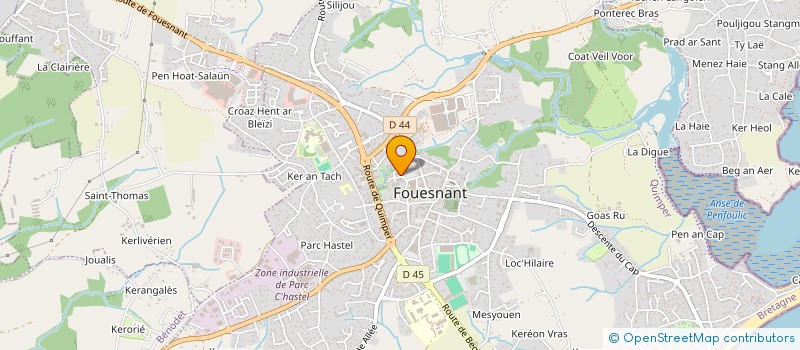 localisation de l'entreprise LILAS BLOOM  FOUESNANT