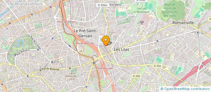 localisation de l'entreprise LILAS CASHER à LE PRE-SAINT-GERVAIS