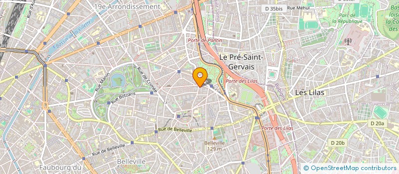 localisation de l'entreprise LILAS MARCHE  PARIS