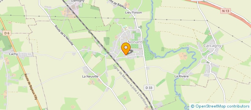 localisation de l'entreprise LILASSUR  NONANT