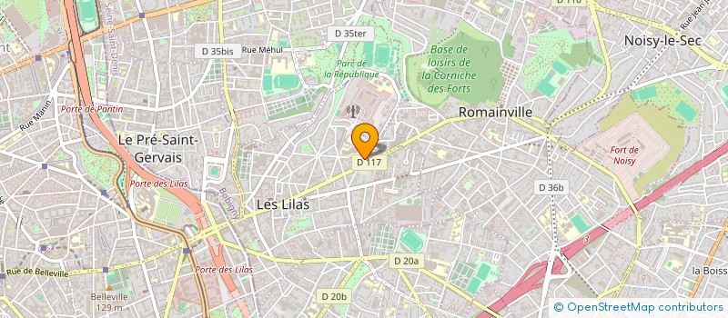 localisation de l'entreprise LILASTRANS SERVICES à LES LILAS
