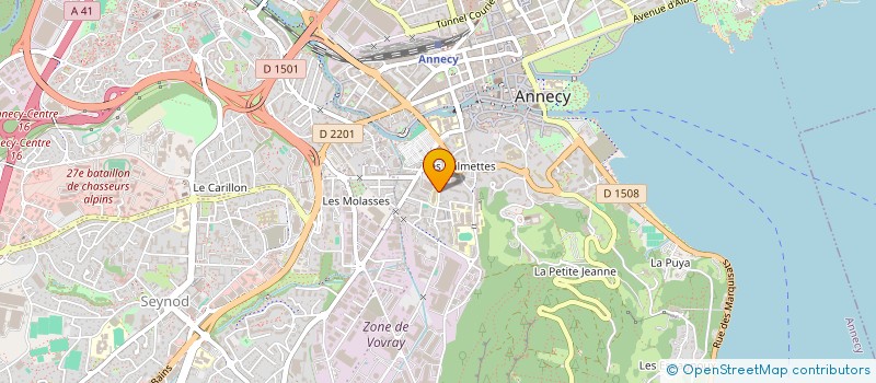 localisation de l'entreprise LILATECH à ANNECY