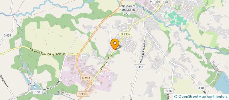 localisation de l'entreprise LILAUR à HAGETMAU