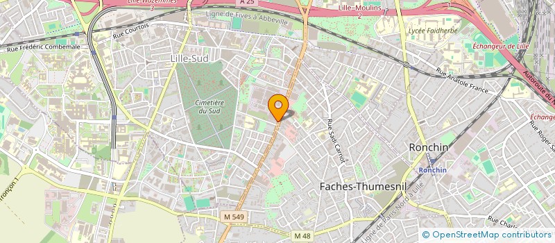 localisation de l'entreprise LILAUTO à LILLE