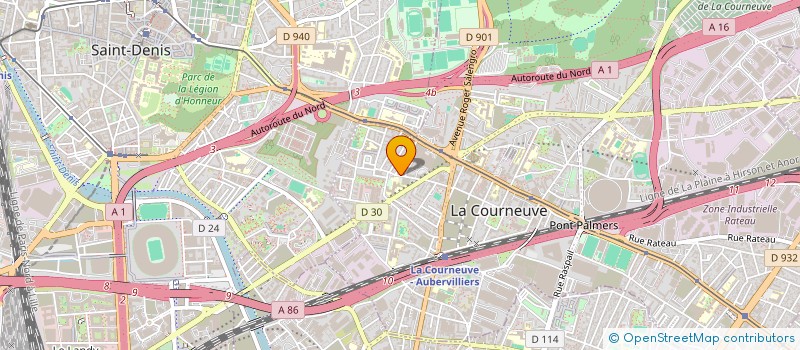 localisation de l'entreprise LILAZ à LA COURNEUVE