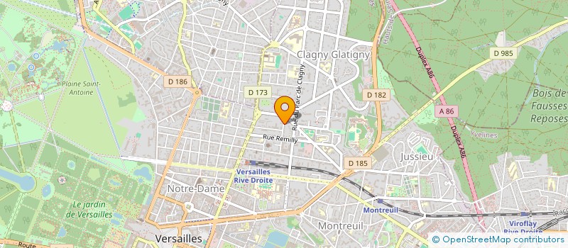 localisation de l'entreprise LILBRO à VERSAILLES