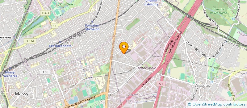 localisation de l'entreprise LILEBE à ANTONY